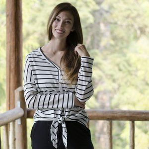 Striped Knot Top